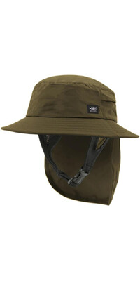 2024 Ocean and Earth Indo Stiff Peak Surf Hat OESMHA02M - Olive